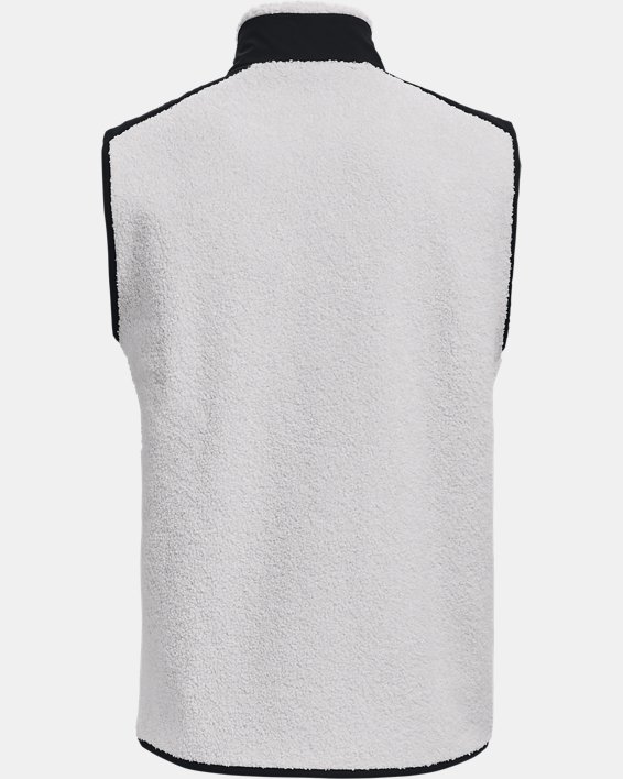 Men's UA SweaterFleece Pile Vest, Gray, pdpMainDesktop image number 6